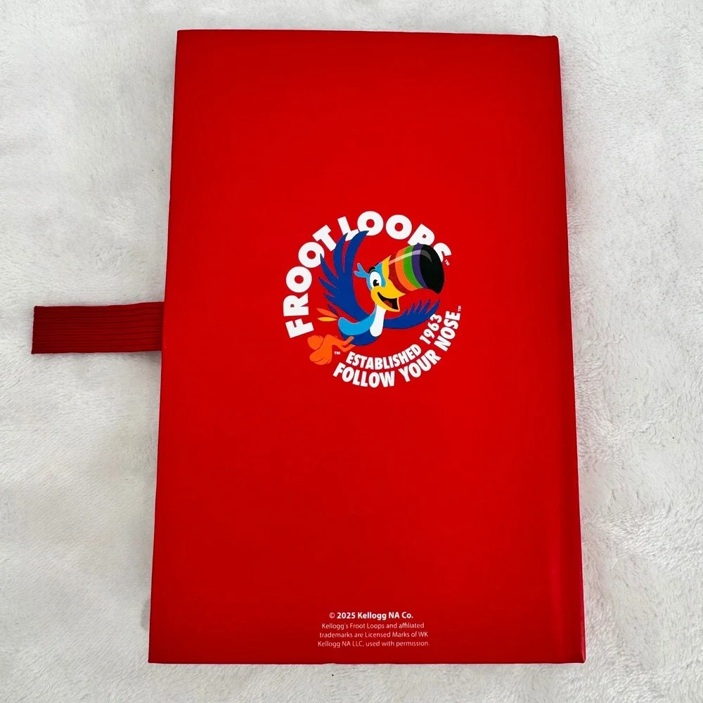 New Kellogg's Froot Loops Notebook Toucan Sam Lined Journal Novelty Cereal Box